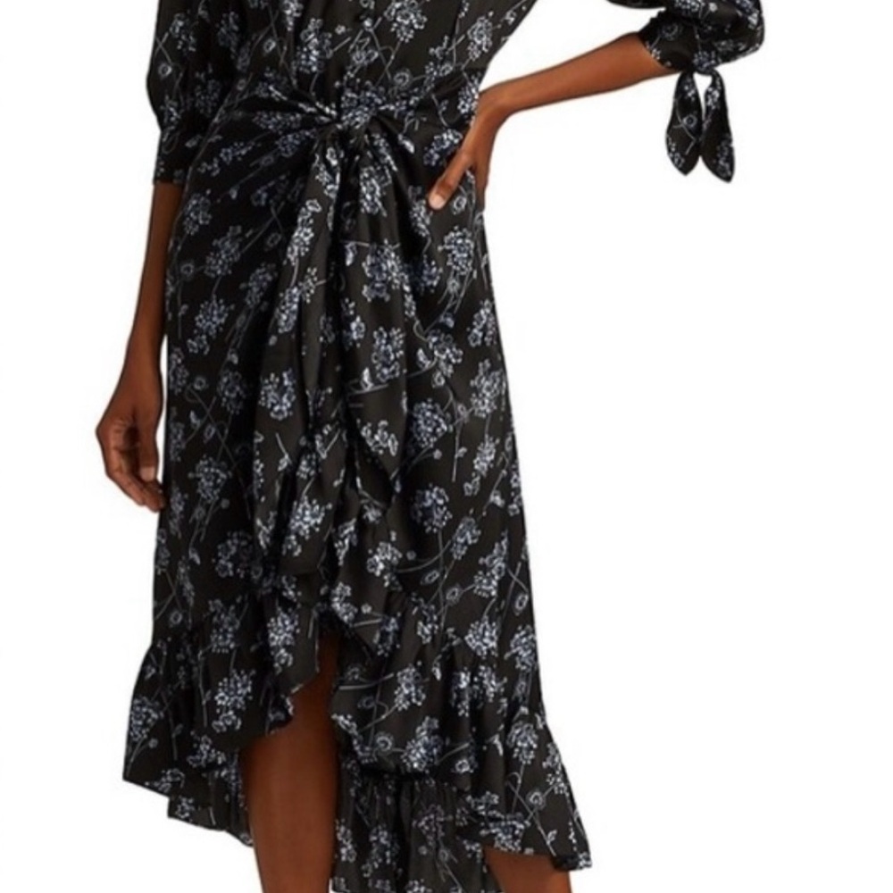 Cinq a Sept Black and White Jacey Dress
